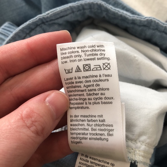 J Crew tie waist seaside pants in chambray - Picture 10 of 10